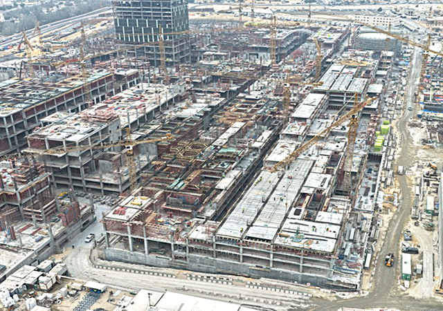 AlKifah Contracting and Al Ahmadiah Contracting are responsible for construction works.